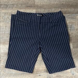 7th Avenue Design Studio- Navy Striped Pants NWT